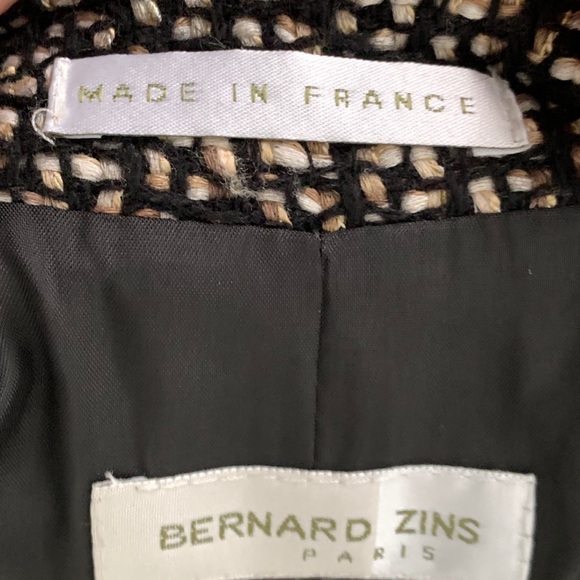 Bernard Zins Tweed Jacket size 4 - Picture 10 of 10